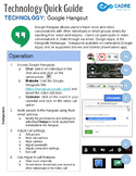 Google Hangout Quick Tech Guide