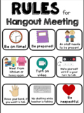 Google Hangout and Zoom Meeting Rules for Elementary Students
