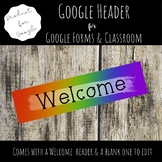 Google Header - Rainbow Colors