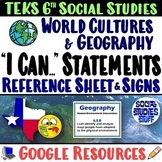 Google | I Can Statements & Signs | World Cultures 6th Gra