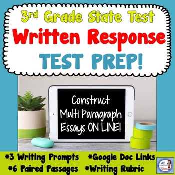 Preview of 3rd Grade Written Response Prep for Language Arts State Test