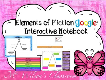 Preview of Google Elements of Fiction Digital Interactive Notebook