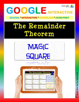 Preview of The Remainder Theorem - Google Interactive: Find the Magic Number