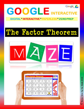 Preview of The Factor Theorem - Google Interactive: Maze