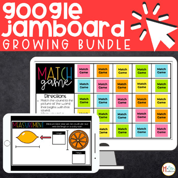 Preview of Ultimate Google Jamboard Templates Growing Bundle│Google Classroom│Digital