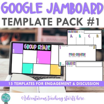Preview of Google Jamboard™ & Slides™ Templates for Discussion & Engagement {Pack #1}