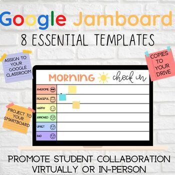 Google Jamboard Templates by The Restorative Teacher TpT