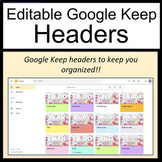 Google Keep Headers [Confetti Themed]