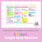 Google Keep Headers - Digital Organization in a Colorful Way!