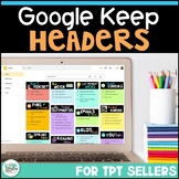Google Keep and Trello Headers for TPT Sellers - Digital O