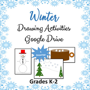Preview of Google Lessons - Winter Computer Drawing Activities - Google Drive