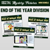 Google Long Division Practice End of Year Themed Mystery P