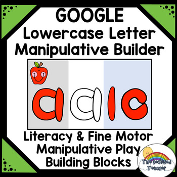 Preview of Google Lowercase Letter Builder | Lowercase Playdough Alphabet Builder