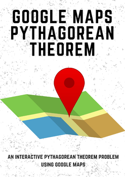 Preview of Google Maps Pythagorean Theorem -- Real World Application -- FREE!