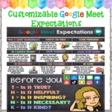 Google Meet Expectations (Bitmoji Classroom)