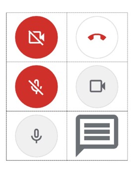 Preview of Google Meet Icons