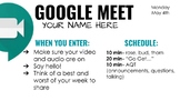 Google Meet / Zoom Slides