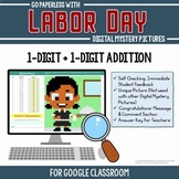 Google Pixel Art Addition Facts Labor Day Math Kindergarte