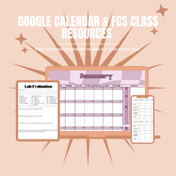 Preview of Google Resources for Cooking Teachers (Planning and Organization Forms)