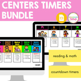 Google Center Rotation Timers BUNDLE (Reading and Math)