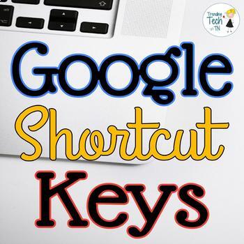 Preview of Google SITES/DRIVE/SLIDES/DOCS Shortcut Keys for Tech Students - Fully Editable!