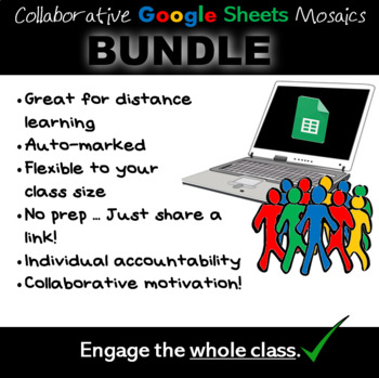 Preview of Google Sheet Collaborative Mosaics Bundle