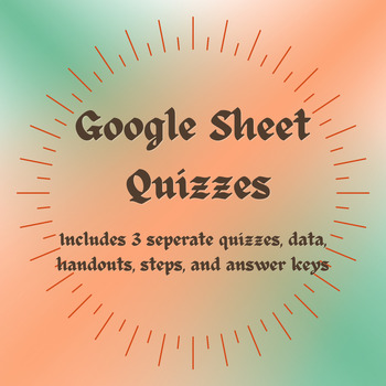 Preview of Google Sheet Quizzes (Handouts & Answer Keys)