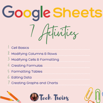 Preview of Google Sheets Activities