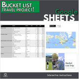 Google Sheets - Bucket List Project (Distance Learning)