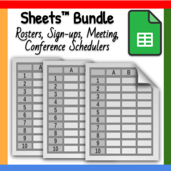 Preview of Google Sheets ™ Bundle︱Attendance Roster, Signup, Meeting, Conference Scheduler