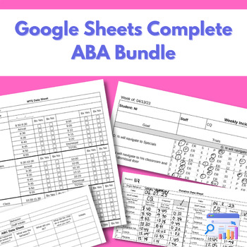 Preview of Google Sheets Complete ABA BUNDLE