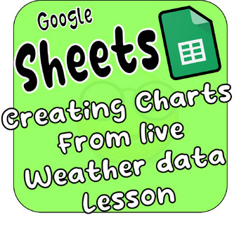 Preview of Google Sheets - Creating Charts with live Weather data! FUN Technology Lesson!