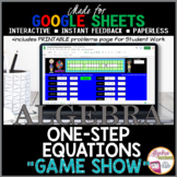 Google Sheets Digital Game Show Solving One Step Equations