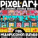 Google Sheets Digital Pixel Art Magic Reveal FEBRUARY BUND
