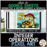 Google Sheets Digital Resource Pixel Art Math Integer Oper