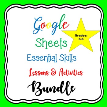 Preview of Google Sheets Essential Skills Bundle Digital Distance Learning