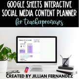 Google Sheets Interactive Social Media Content Planner