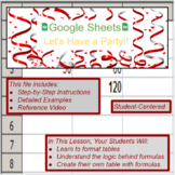 Google Sheets-Let's Have a Party!