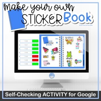 Preview of Google Sheets Mystery Template | Editable Sticker Book Reveal for Commercial Use