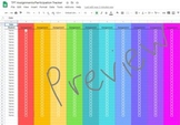 Google Sheets Rainbow Grade Book with Tutorials