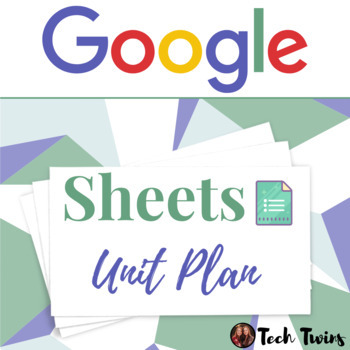 Preview of Google Sheets Unit Plan