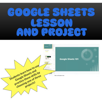 Preview of Google Sheets lesson/project