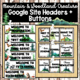 Google Site Headers + Buttons (Mountain + Woodland Creature)