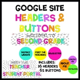 Google Site Headers and Buttons - Distance Learning