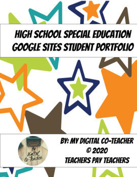 Preview of Transition Student Portfolio Google Site for IEP Meetings Distance Learning