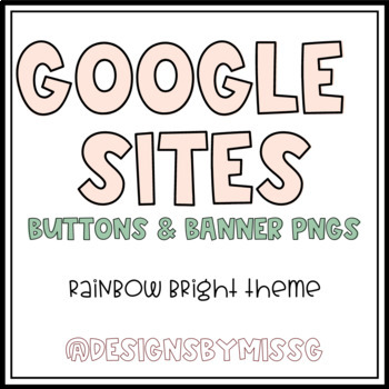 Preview of Google Sites: Banner & Button PNGs