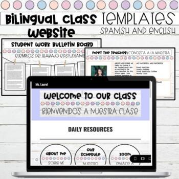 Preview of Google Sites: Bilingual Edition (Class website)