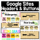 Google Sites Headers & Buttons (Editable)