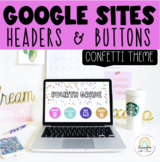 Google Sites Template - Classroom Website - Confetti