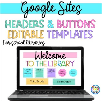 Preview of Google Sites Templates - Classroom or Library Templates